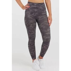Spanx Look At Me Now Seamless Camo High Rise Leggings Womens M Olive